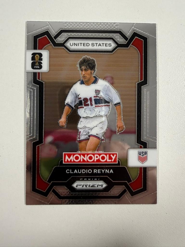 49 Claudio Reyna Prizm Monopoly World Cup 2026, Ophalen of Verzenden, Nieuw, Buitenlandse clubs, Poster, Plaatje of Sticker