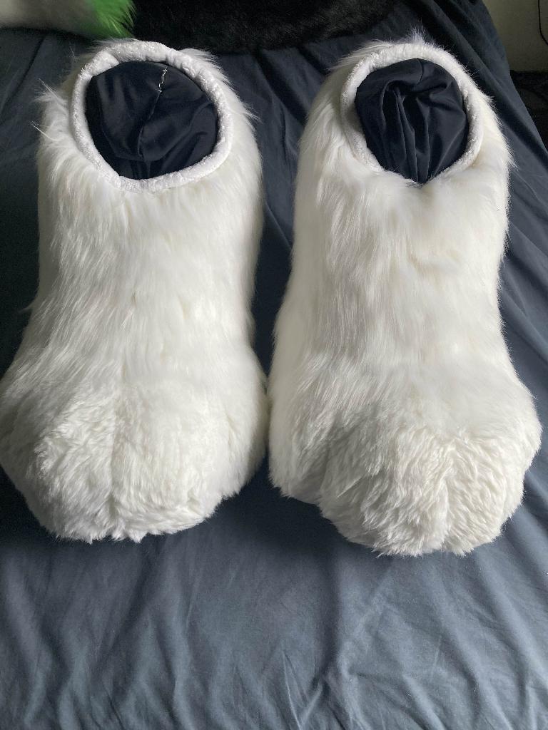 Fursuit Feetpaws (Limegreen glow in the dark)(Geen trade), Ophalen, Gebruikt, Overige typen