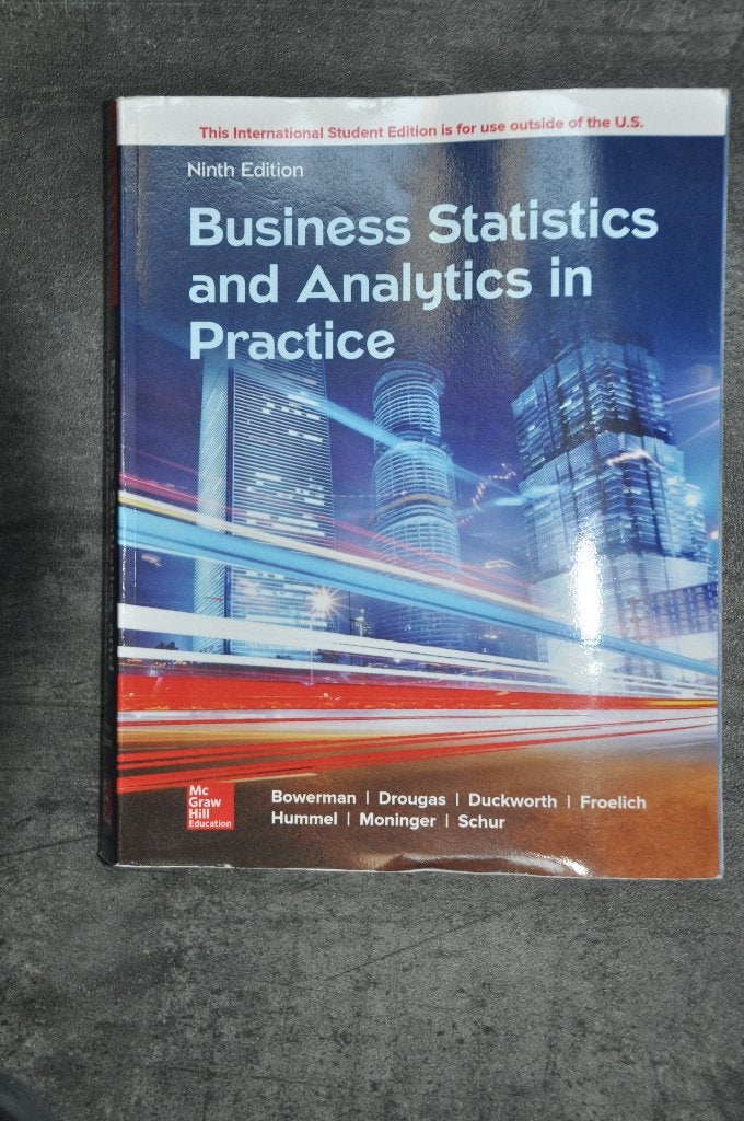 Business Statistics and Analytics in Practice, Gelezen, Diverse auteurs, Ophalen of Verzenden, WO