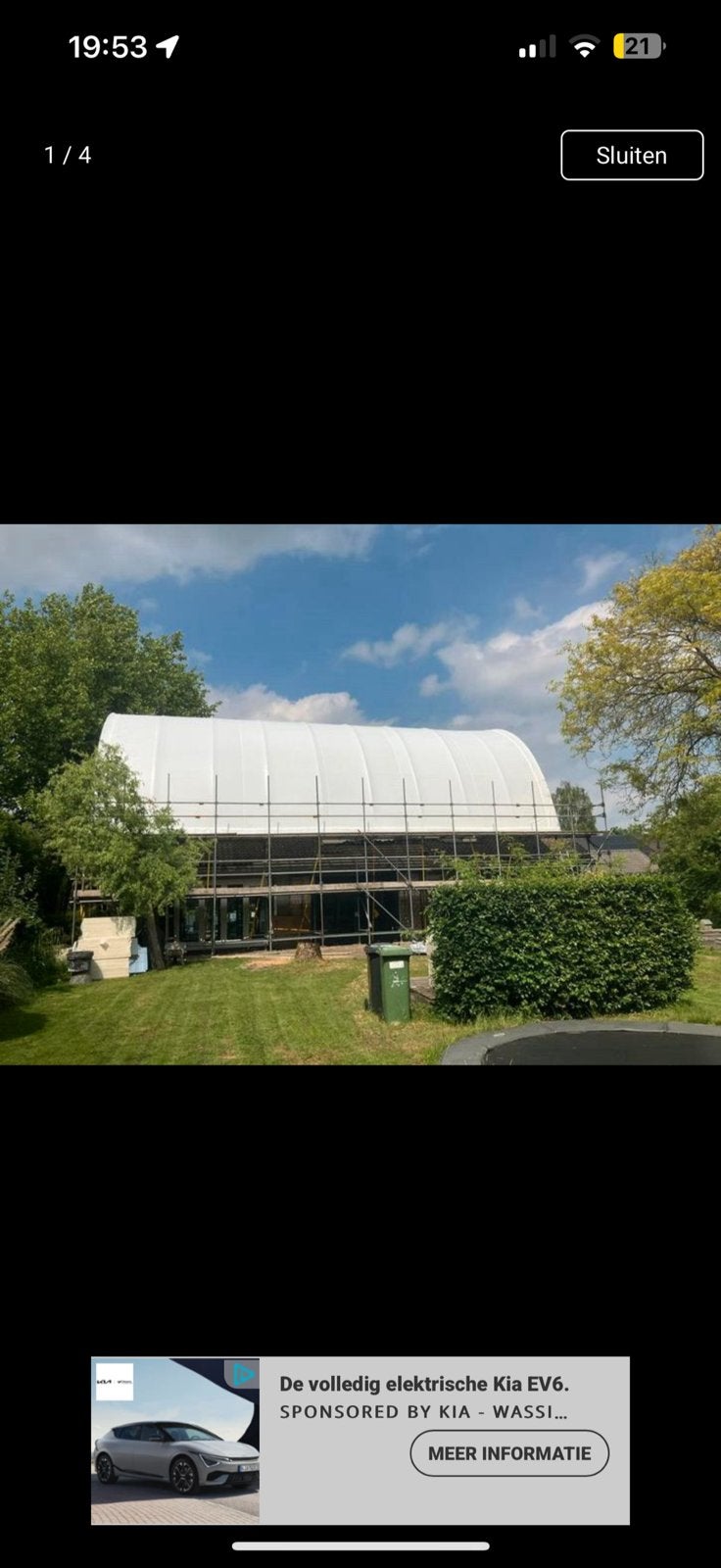 Moet weg! Tent opslag tent doorwerk tent grote tent 12.5x20, Ophalen, Minder dan 5 meter