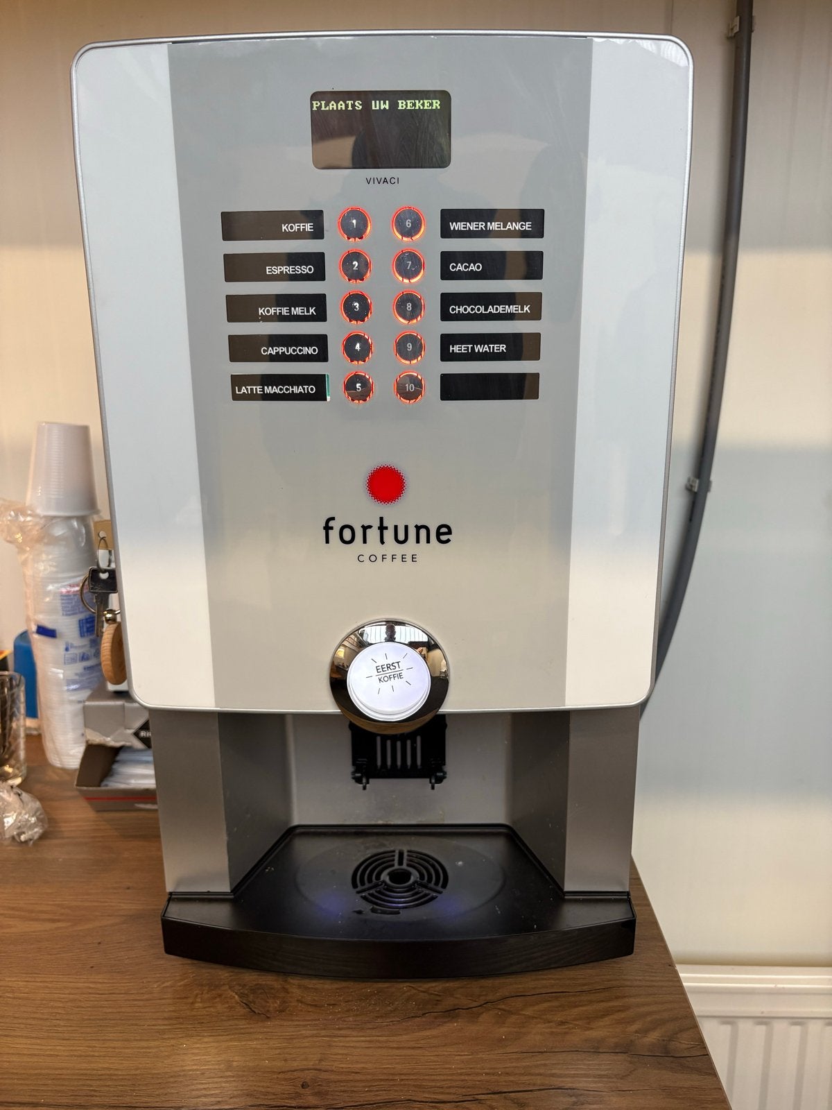 Fortune Coffee Vivaci Koffiemachine - Gebruikt, Witgoed en Apparatuur, Ophalen, Gebruikt, 10 kopjes of meer, Koffiemachine