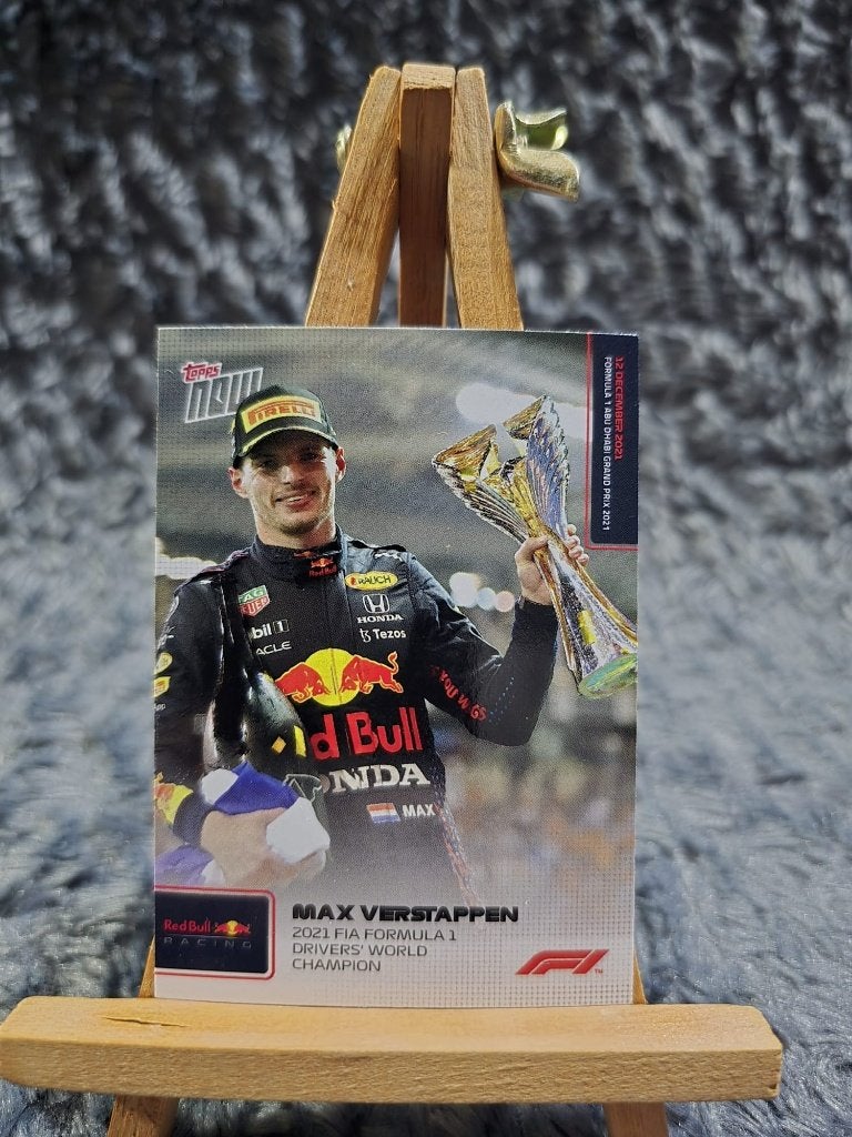 Max Verstappen 2021 FIA Formule 1 Wereldkampioen #80, Verzenden, Nieuw, Plaatje