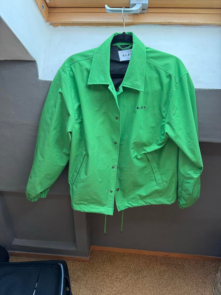 Olaf Coach Jacket Groen Maat S, Kleding | Heren, Ophalen of Verzenden, Zo goed als nieuw, Maat 46 (S) of kleiner, Groen