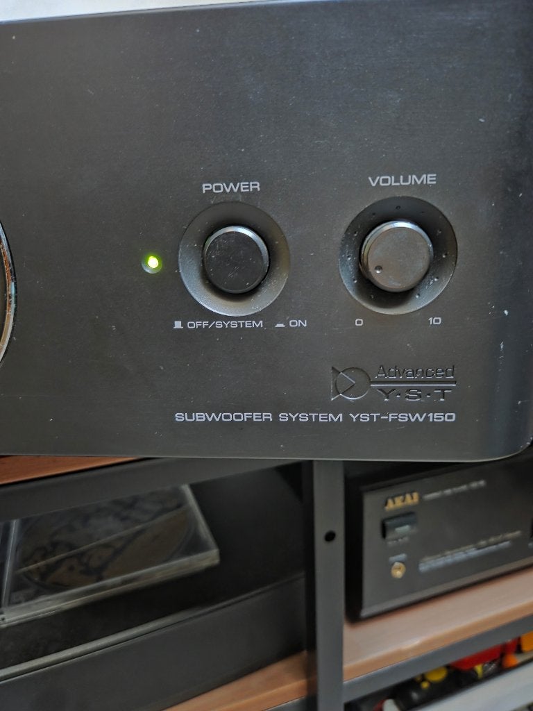 Yamaha YST-FSW150 actieve subwoofer, Audio, Tv en Foto, Ophalen, Yamaha, Zo goed als nieuw, Geschikt voor surround/home cinema