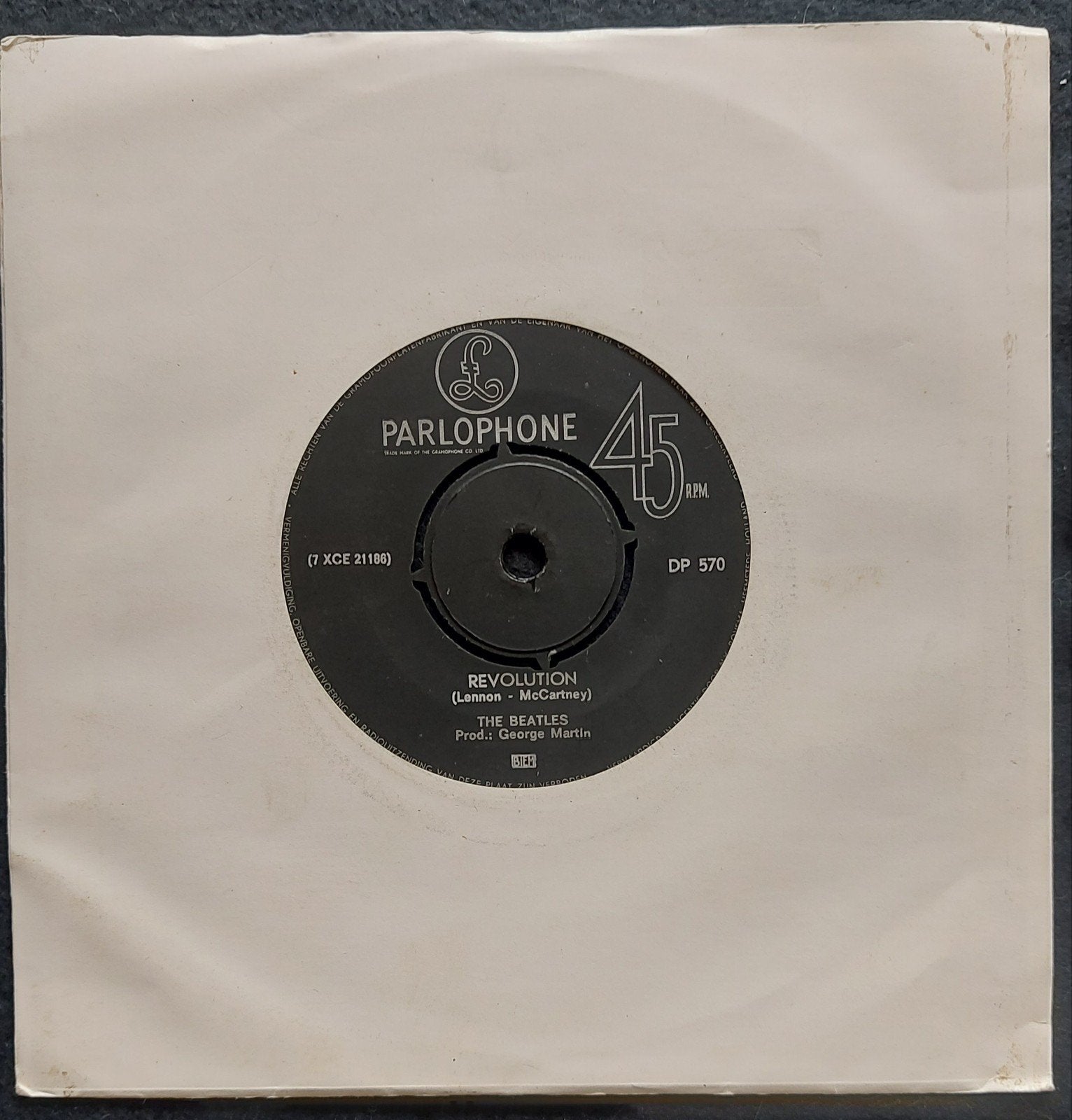 The Beatles - Revolution (lees beschrijving!), Gebruikt, 7 inch, Ophalen of Verzenden, Pop