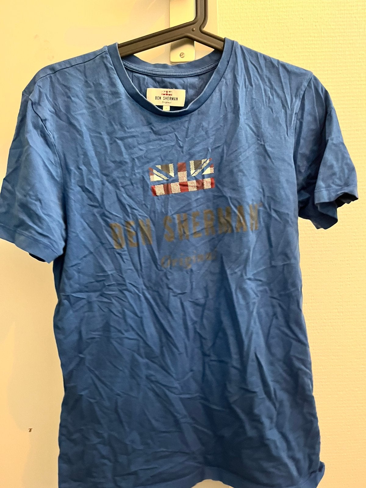 Blauw T-shirt met print van Ben Sherman, maat S, Ophalen of Verzenden, Zo goed als nieuw, Maat 46 (S) of kleiner, Blauw