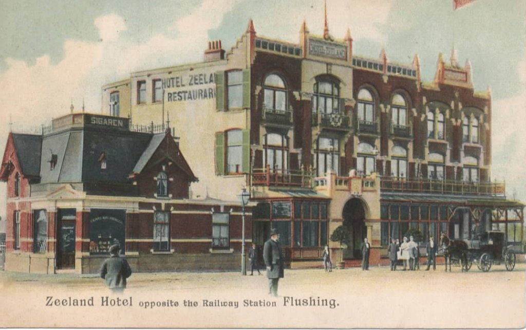 Vlissingen Hotel Zeeland, Verzamelen, Ansichtkaarten | Nederland, Verzenden, Voor 1920, Ongelopen, Zeeland
