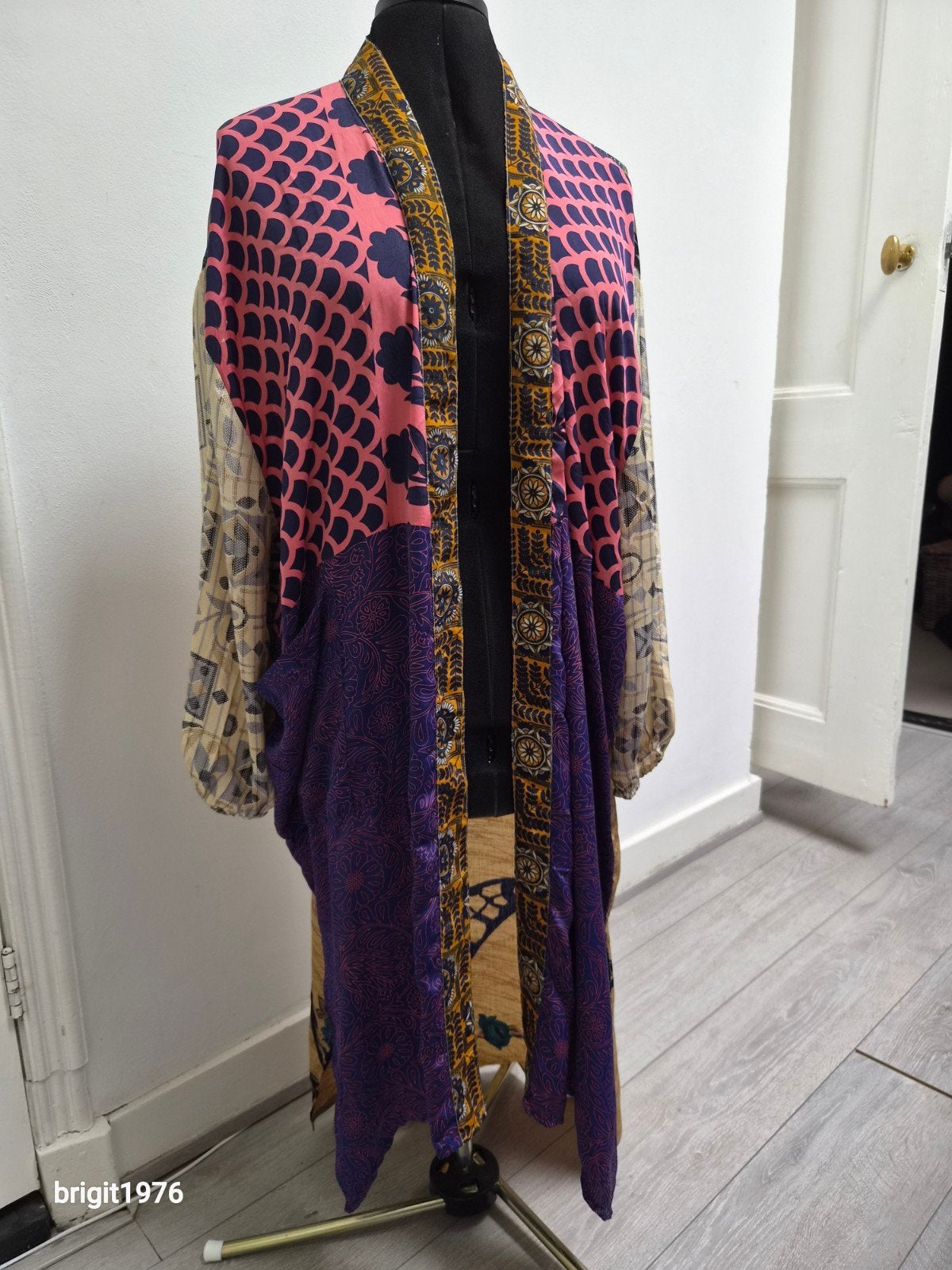 Sissel Edelbo Kimono - Unieke kleurrijke eyecatcher, Kleding | Dames, Sissel Edelbro, Ophalen of Verzenden, Zo goed als nieuw