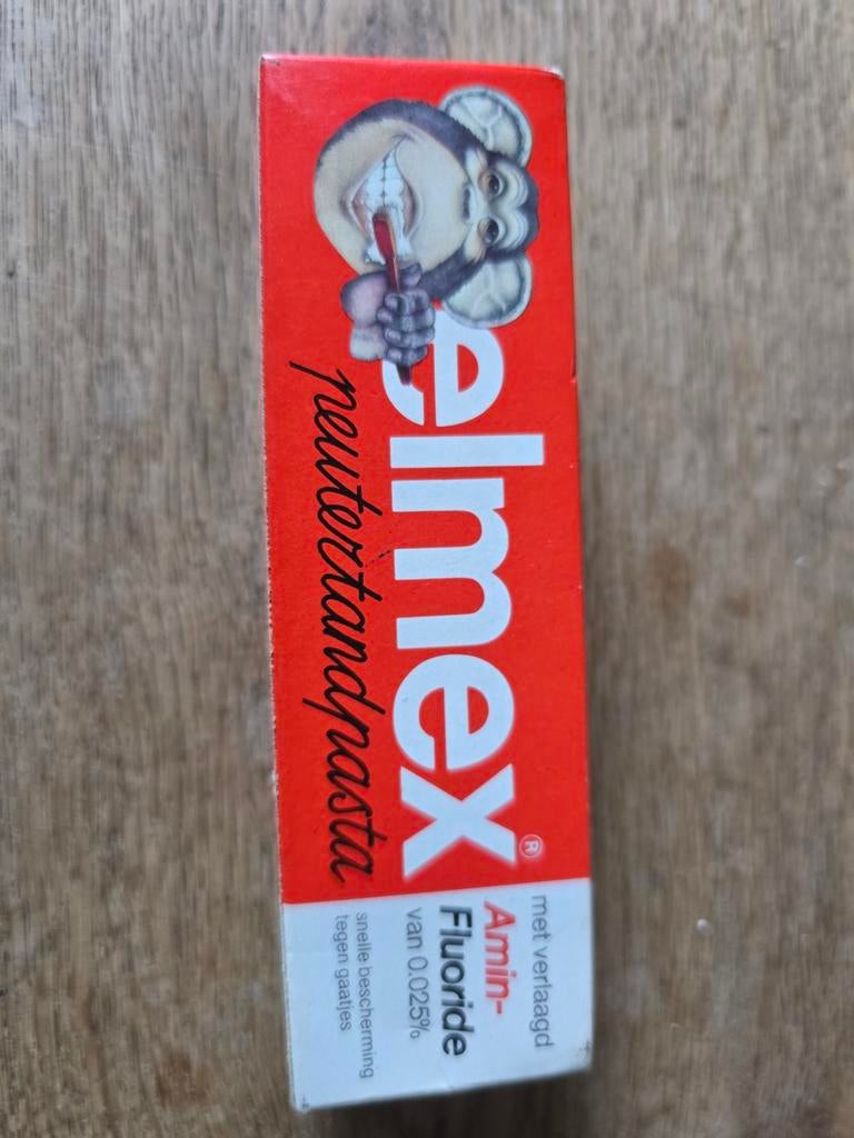 Vintage Elmex peutertandpasta jaren '70/'80 - Ongeopend, Verzamelen, Ophalen of Verzenden, Nieuw