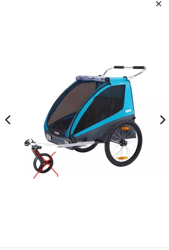 Fietskar, Ophalen of Verzenden, Zo goed als nieuw, Kinderkar, 40 tot 60 kg
