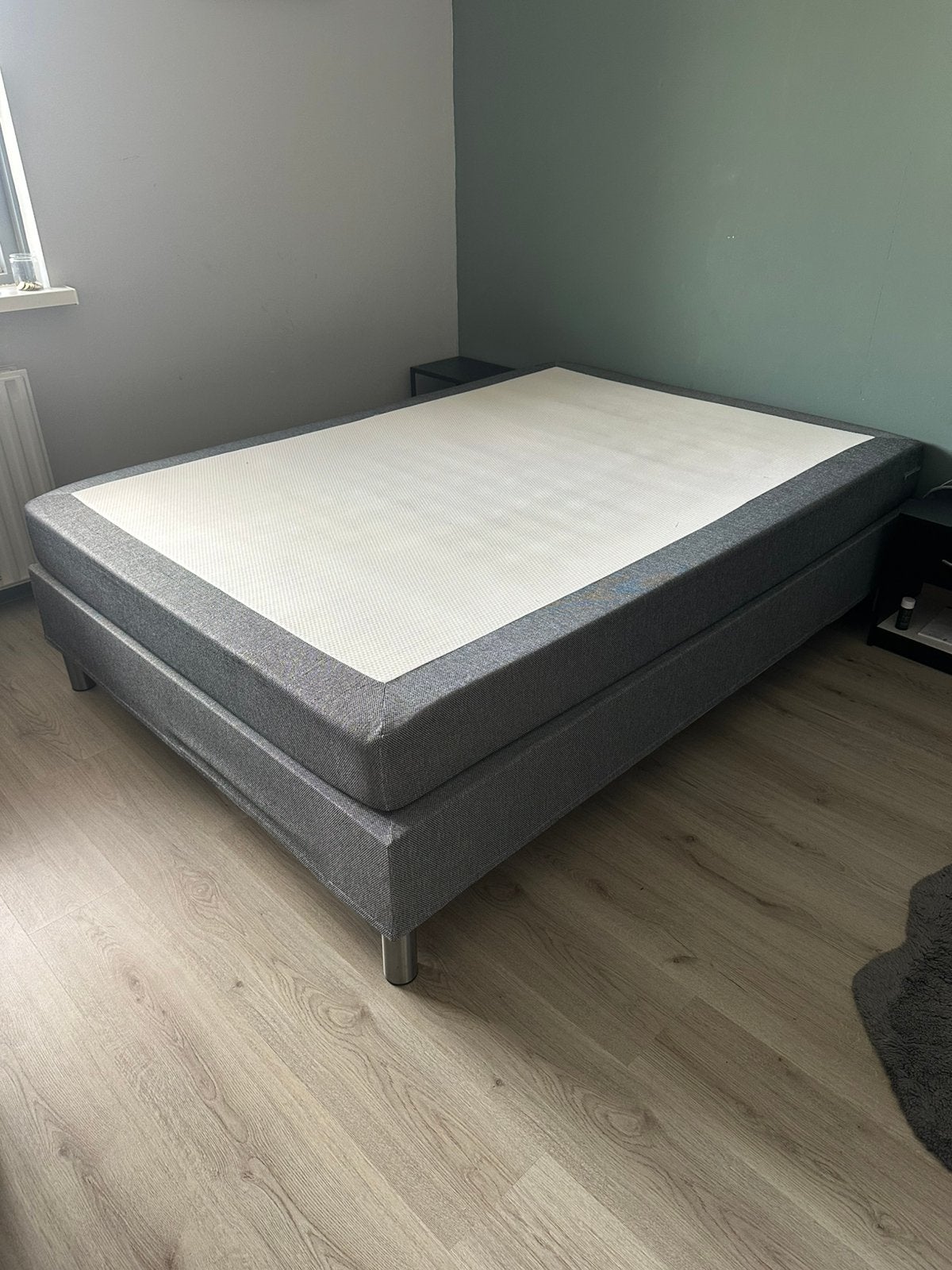 Boxspring 140x200, Ophalen, Tweepersoons, 140 cm, Zo goed als nieuw