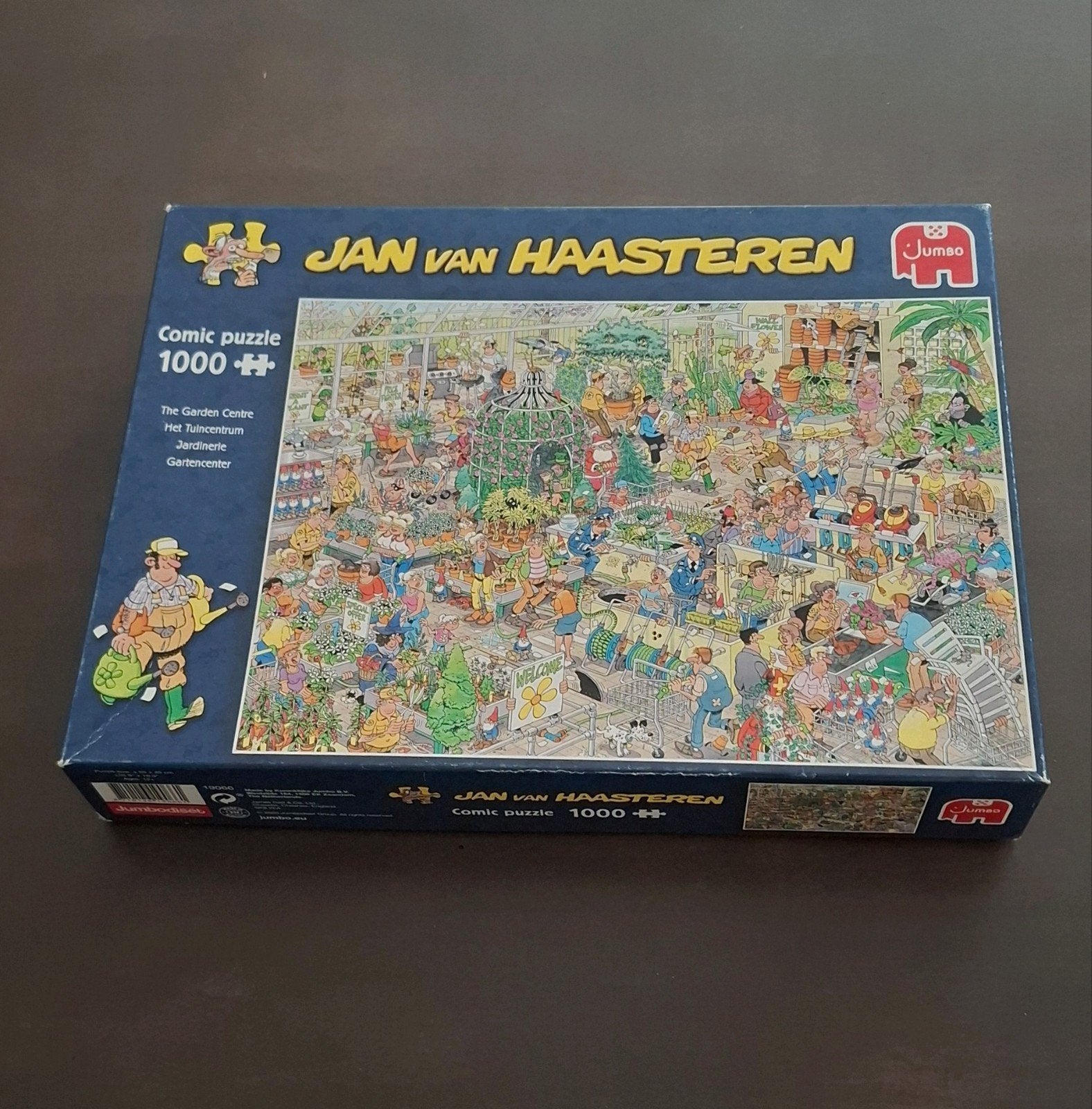Jan van haasteren 1000 st "tuin centrum" ruil of verkoop, Hobby en Vrije tijd, Ophalen of Verzenden, 500 t/m 1500 stukjes, Zo goed als nieuw