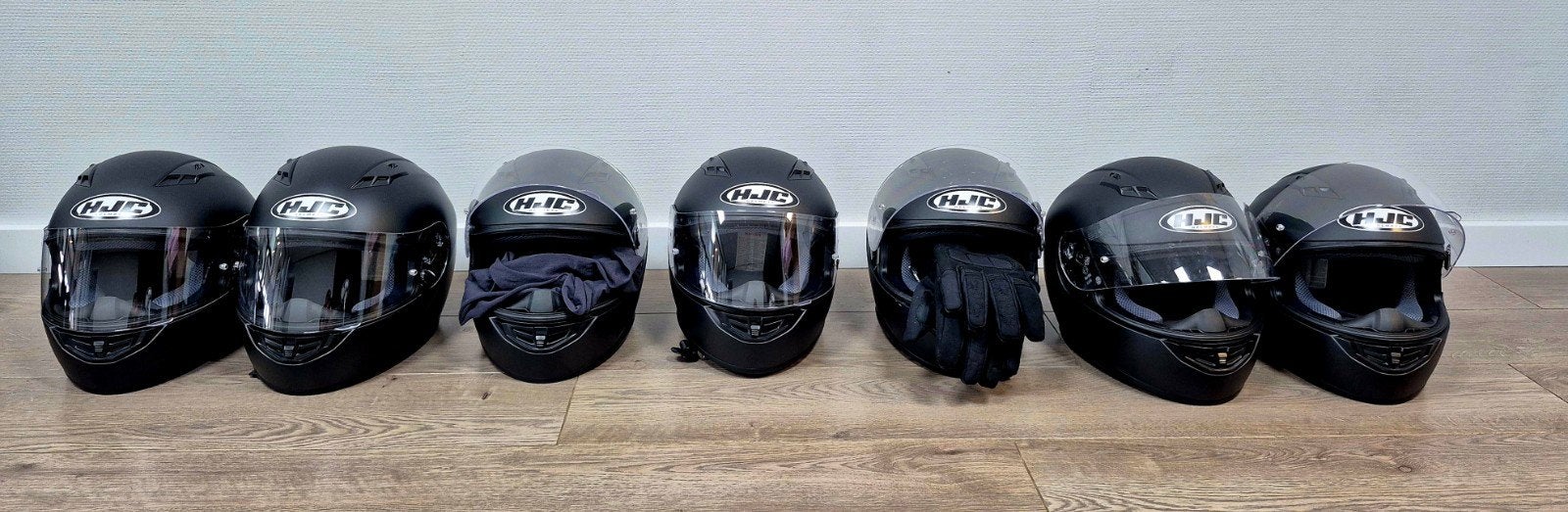 9 HJC helmen - Diverse maten en types, Ophalen, Tweedehands, Integraalhelm, HJC