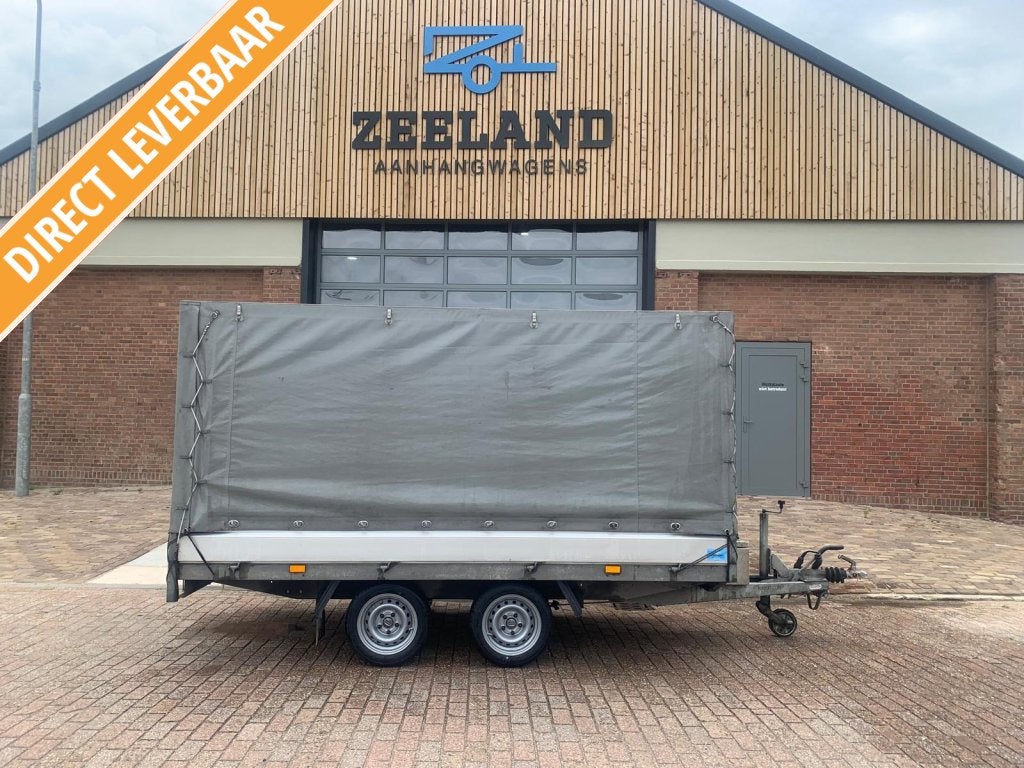 Hapert plateauwagen met huif tandemas 335x180x150cm BJ 2022, Gebruikt