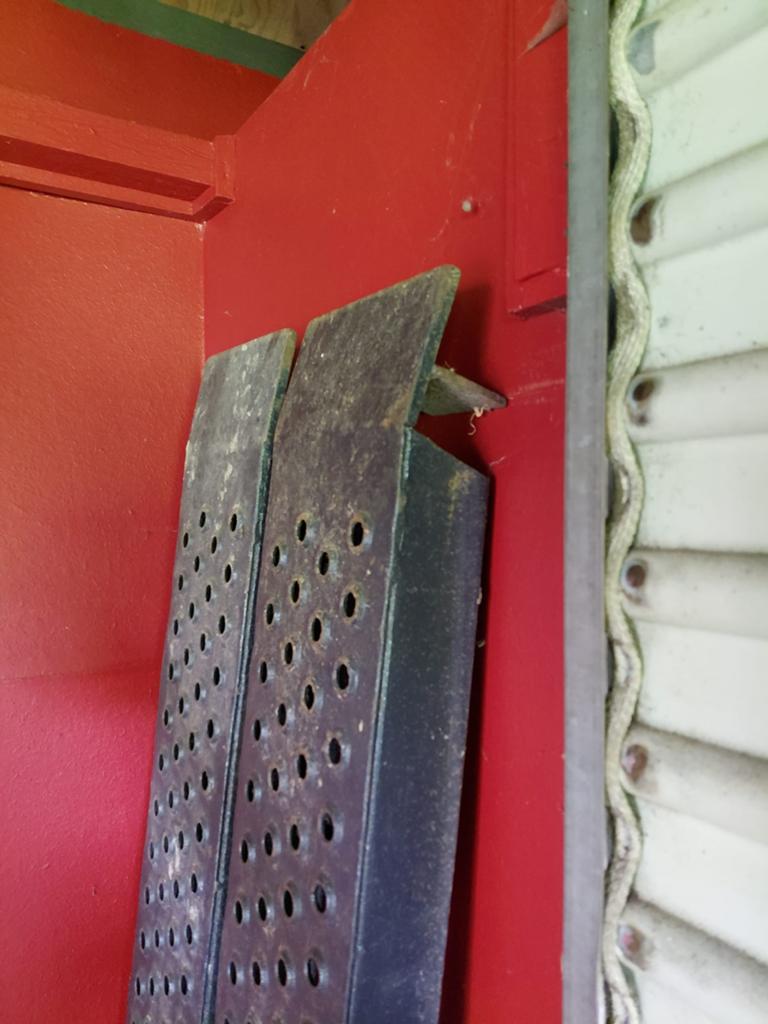 Stevige rijplaten, Ophalen, Gebruikt