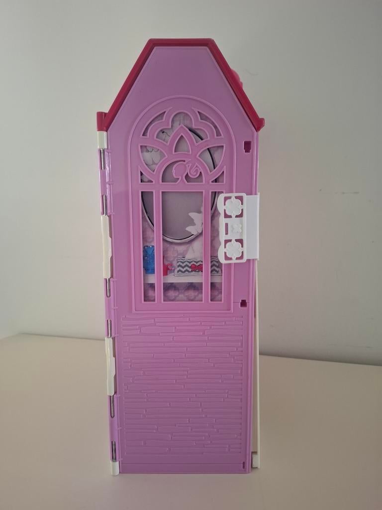 Compact Barbie Poppenhuis - Draagbaar en Compleet, Kinderen en Baby's, Speelgoed | Poppenhuizen, Ophalen, Gebruikt, Poppenhuis