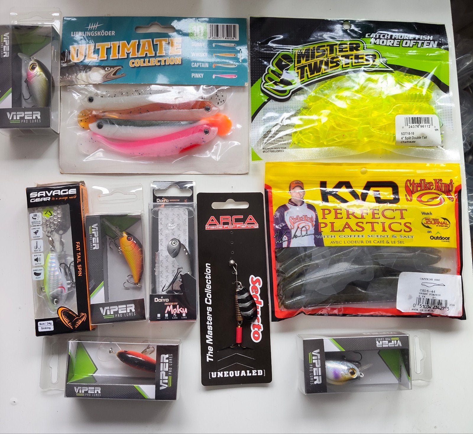 10 x Verpakkingen A merk kunstaas Savage Gear/ Strike king/, Watersport en Boten, Hengelsport | Roofvissen, Verzenden, Nieuw, Overige typen
