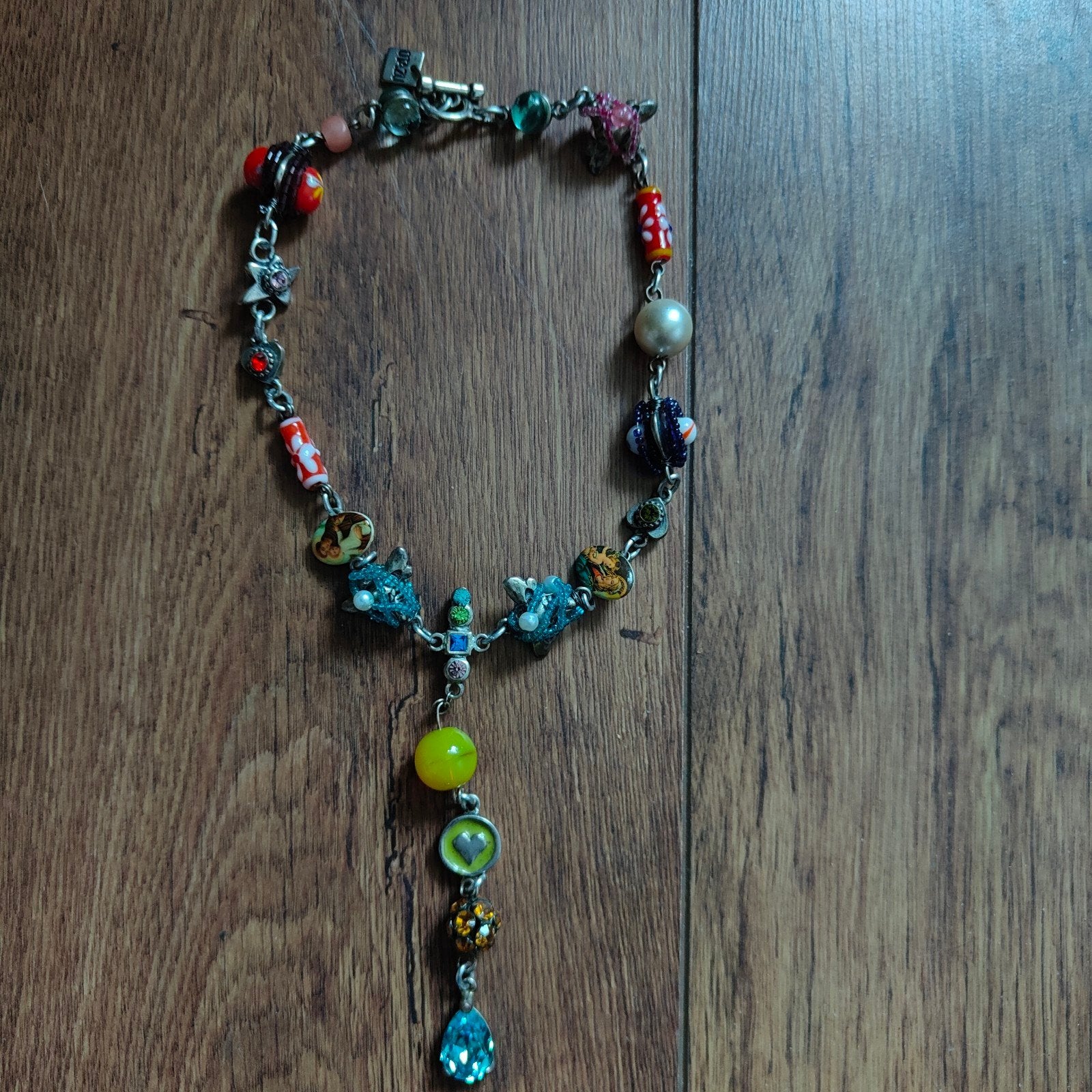 Rodrigo Otazu Vintage Veelkleurige Ketting, Sieraden, Tassen en Uiterlijk, Overige materialen, Overige kleuren, Verzenden, Met strass