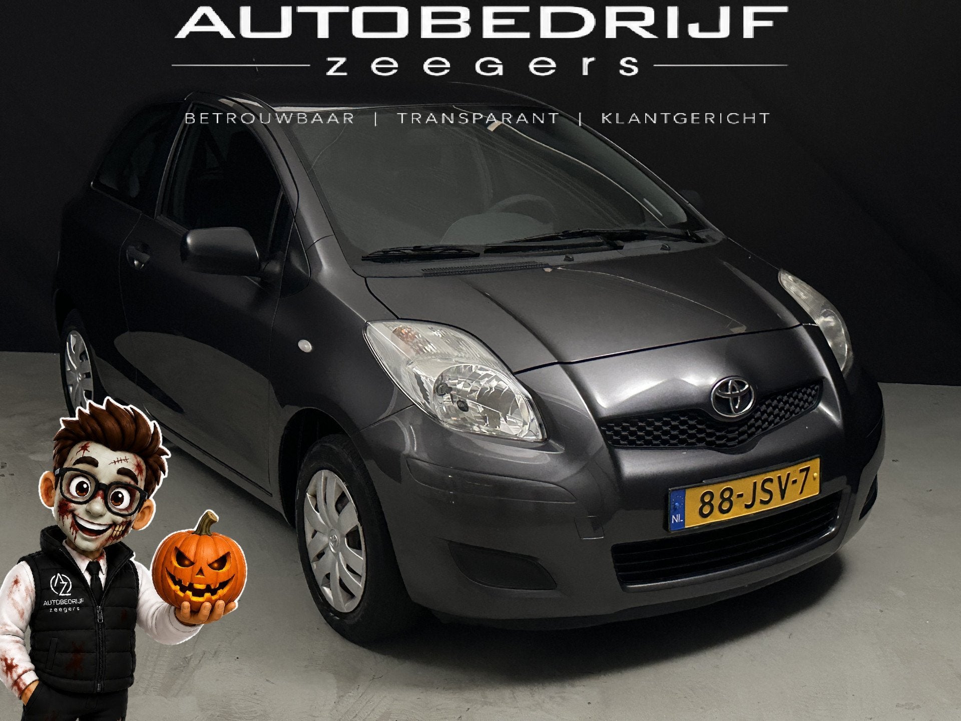 Toyota Yaris 1.0 VVTi *AC*NAP*NW KOPPELING (bj 2009), Voorwielaandrijving, 532 kg, 750 kg, 965 kg