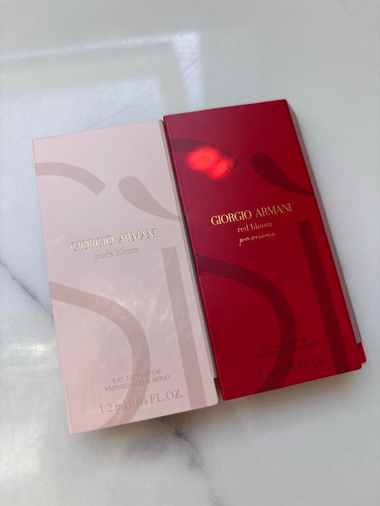 Giorgio Armani Si Red Bloom Passione & Nude Bloom Samples, Ophalen of Verzenden, Nieuw