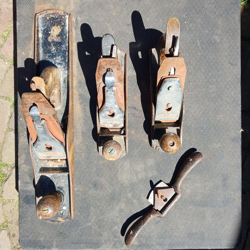 Vintage Stanley schaven en houtrasp, Ophalen of Verzenden