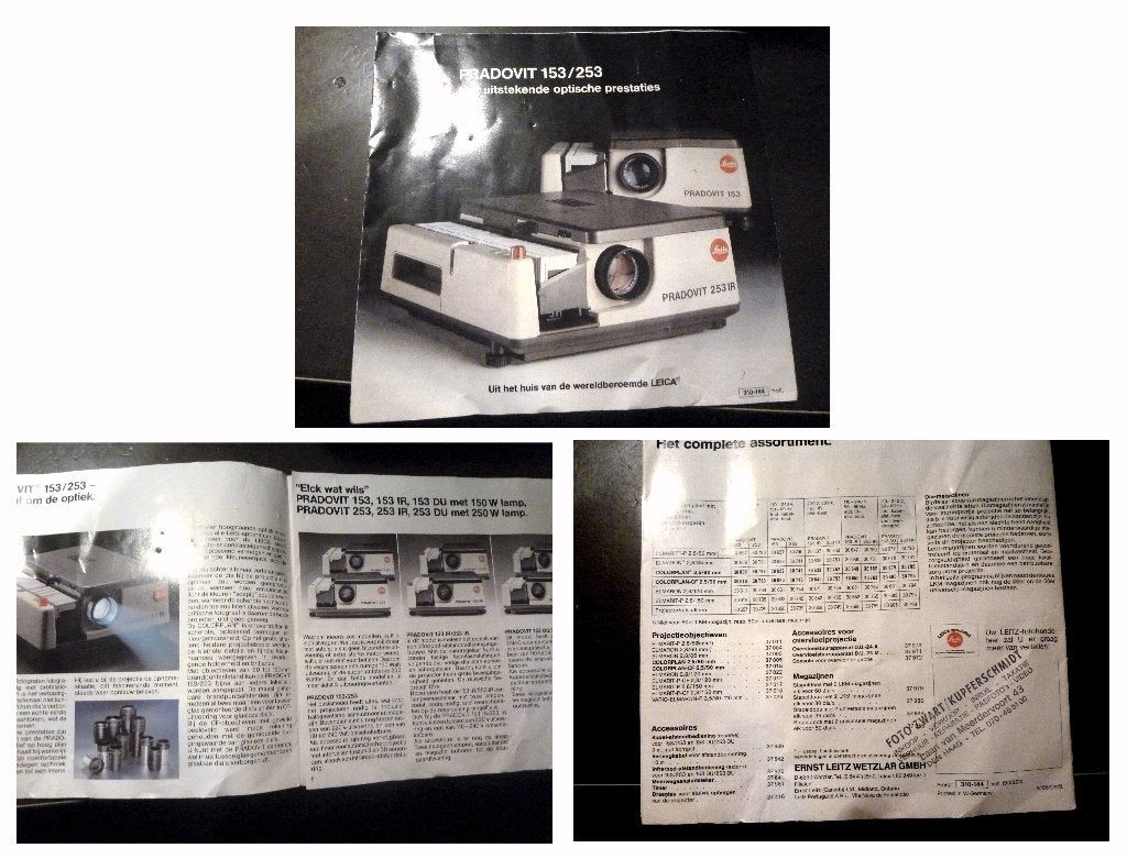 dia projector Pradovit manual folder, Ophalen of Verzenden, Gebruikt