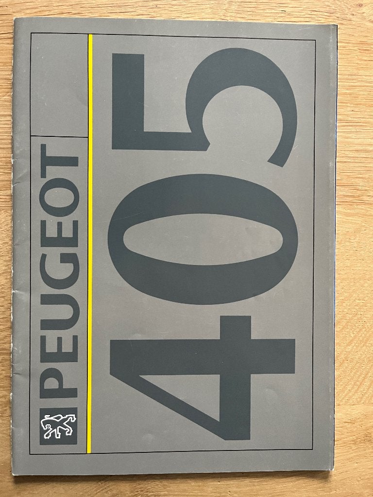 Autofolder/Brochure Peugeot 405 1992, Ophalen of Verzenden, Nieuw, Peugeot