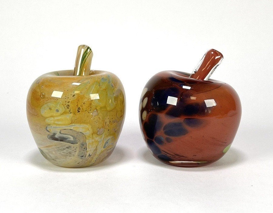 539. Glazen appels, Gro Bergslien voor Hadeland – ca.1970, Antiek en Kunst, Ophalen