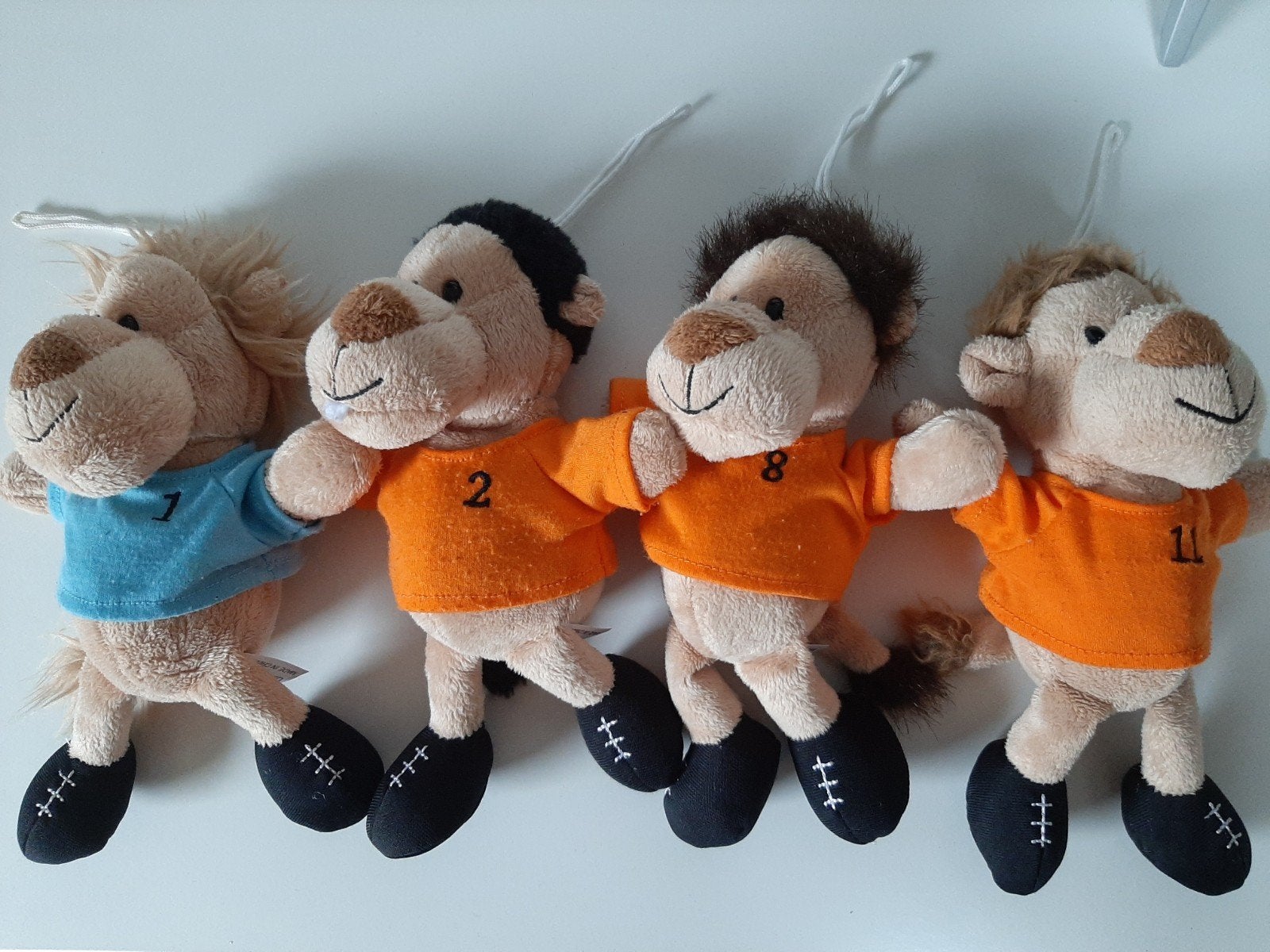 4 oranje leeuwtjes., Ophalen of Verzenden, Overige typen