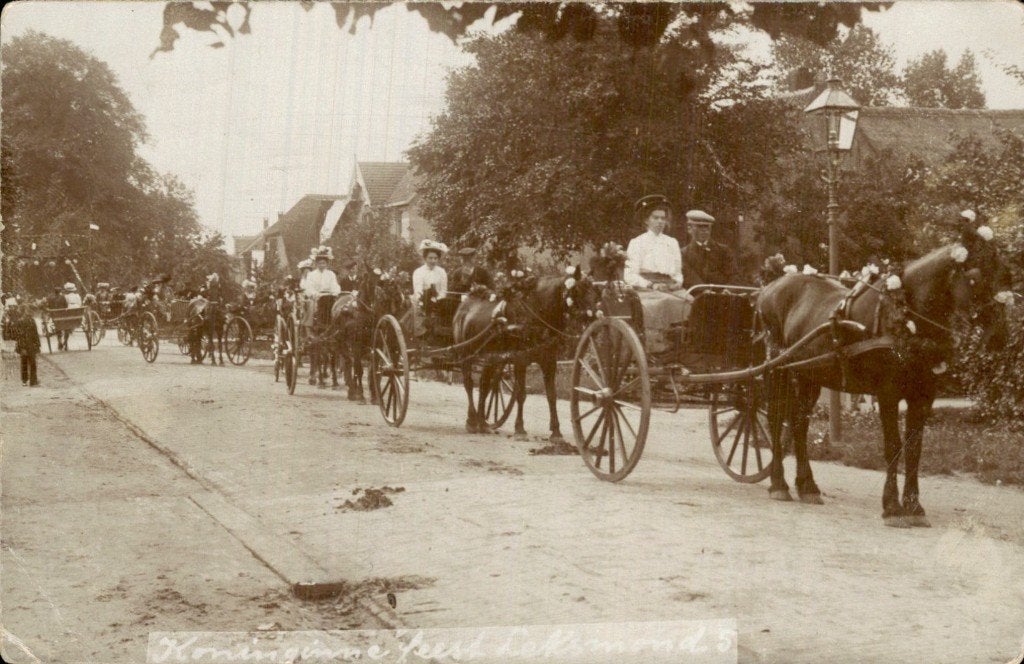 Lexmond - Fotokaart - Paarden Koets, Verzamelen, Ophalen of Verzenden, Voor 1920, Ongelopen, Zuid-Holland