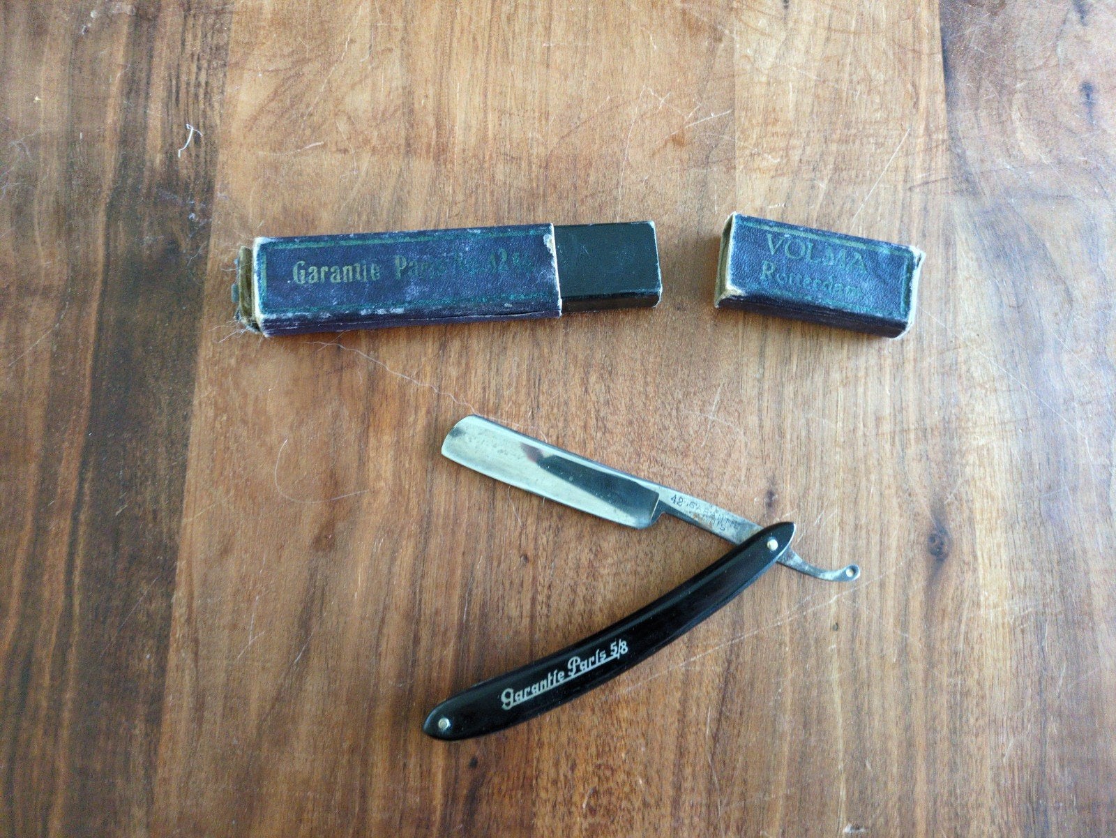 Vintage Volma Garanti Paris Scheermes met Doosje, Ophalen of Verzenden