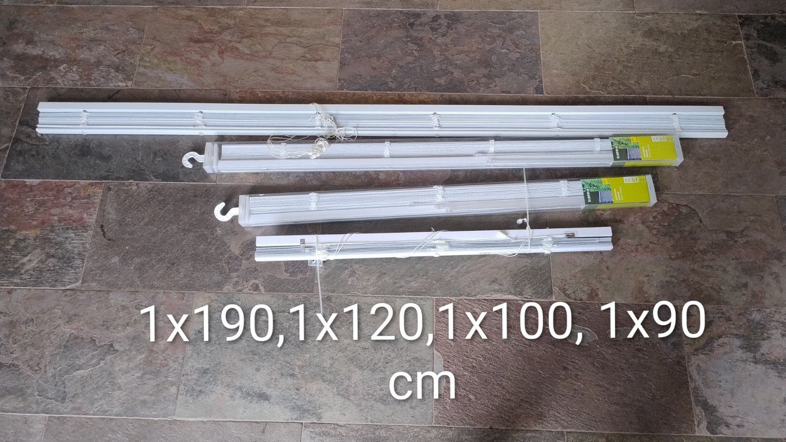 Witte jaloezieën in diverse maten (4 stuks), Ophalen of Verzenden, Nieuw, Wit