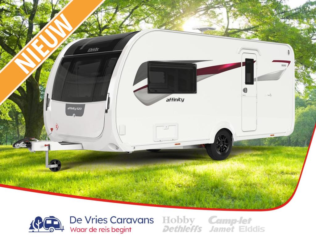 Elddis Affinity 520 Verbouwings actie!, Overige typen, Standaardzit, Elddis, Tot en met 2
