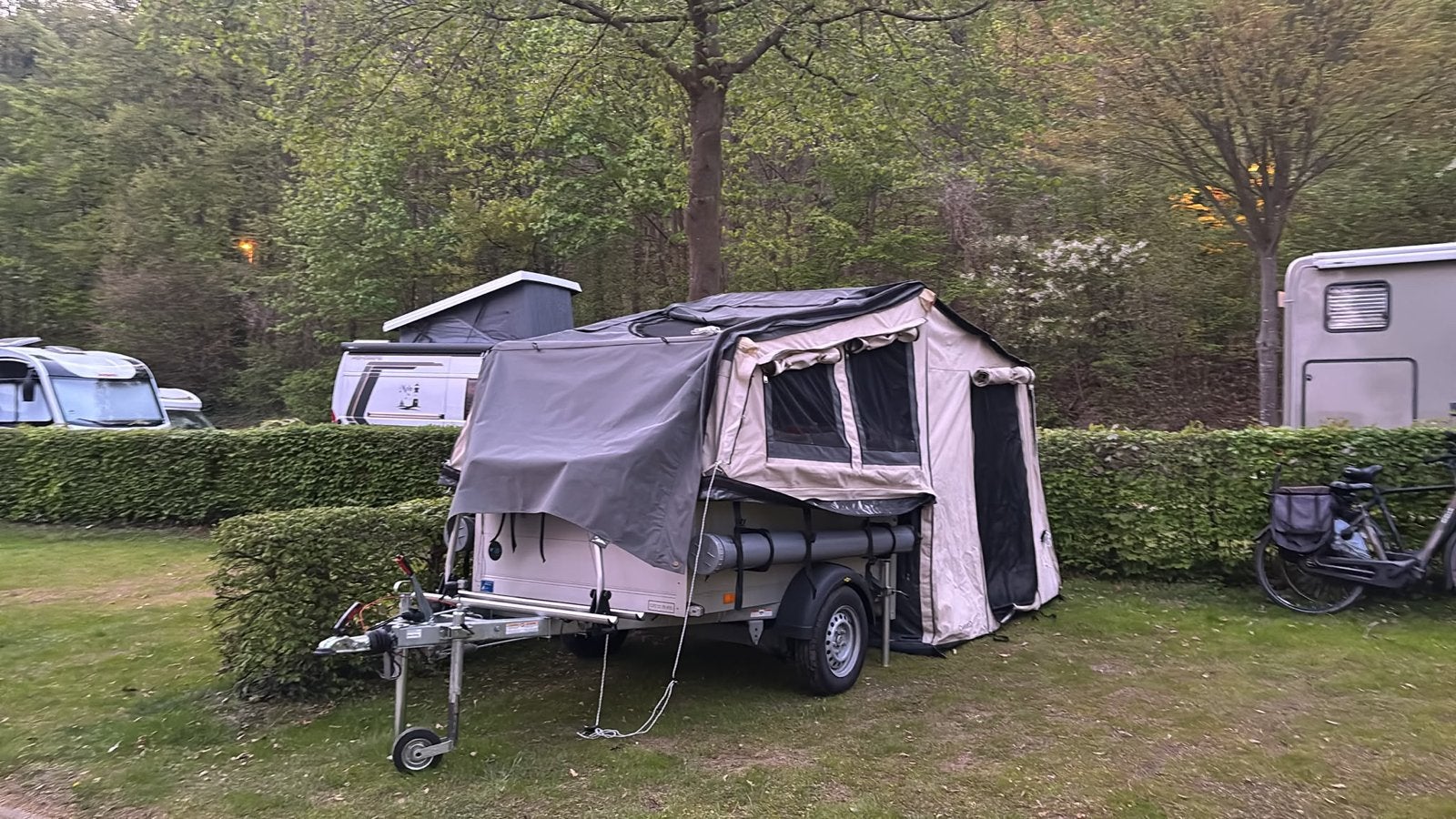 Campooz Sleepy Joe 2021, Caravans en Kamperen, Ophalen, Beige, Tot en met 4, Campooz