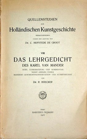 Das Lehrgedicht des Karel van Mander, Ophalen of Verzenden