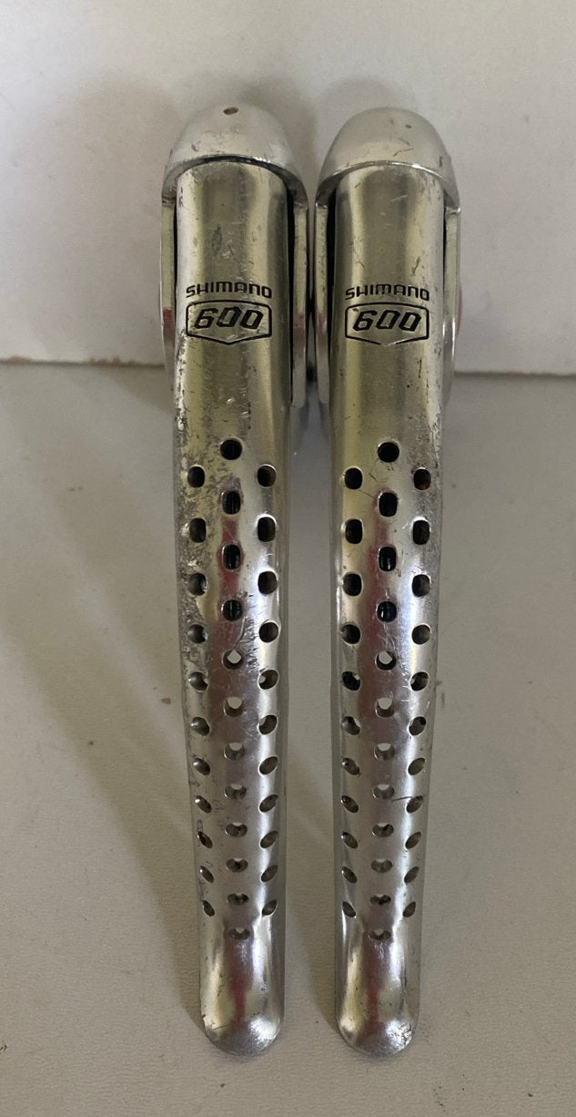 Shimano 600 Remgrepen - Vintage Racefiets Onderdelen, Fietsen en Brommers, Remmen, Gebruikt, Ophalen of Verzenden, Aluminium