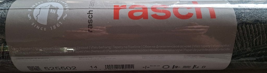 RASCH Vliesbehang 525502 Ganesha zwart, Ophalen, Rasch, 25 tot 50 m², Grijs