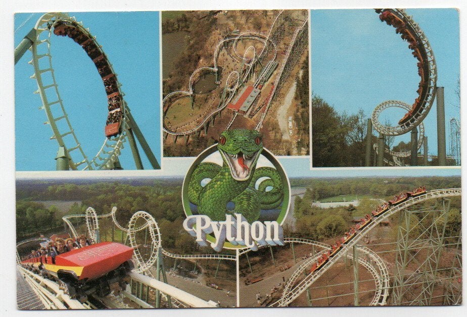 Kaatsheuvel De Efteling Python, Verzamelen, Ansichtkaarten | Nederland, Ophalen, 1980 tot heden, Ongelopen, Noord-Brabant