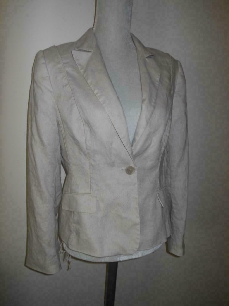 Claudia strater blazer/jasje maat 42 linnen, Verzenden, Zo goed als nieuw, Maat 42/44 (L)