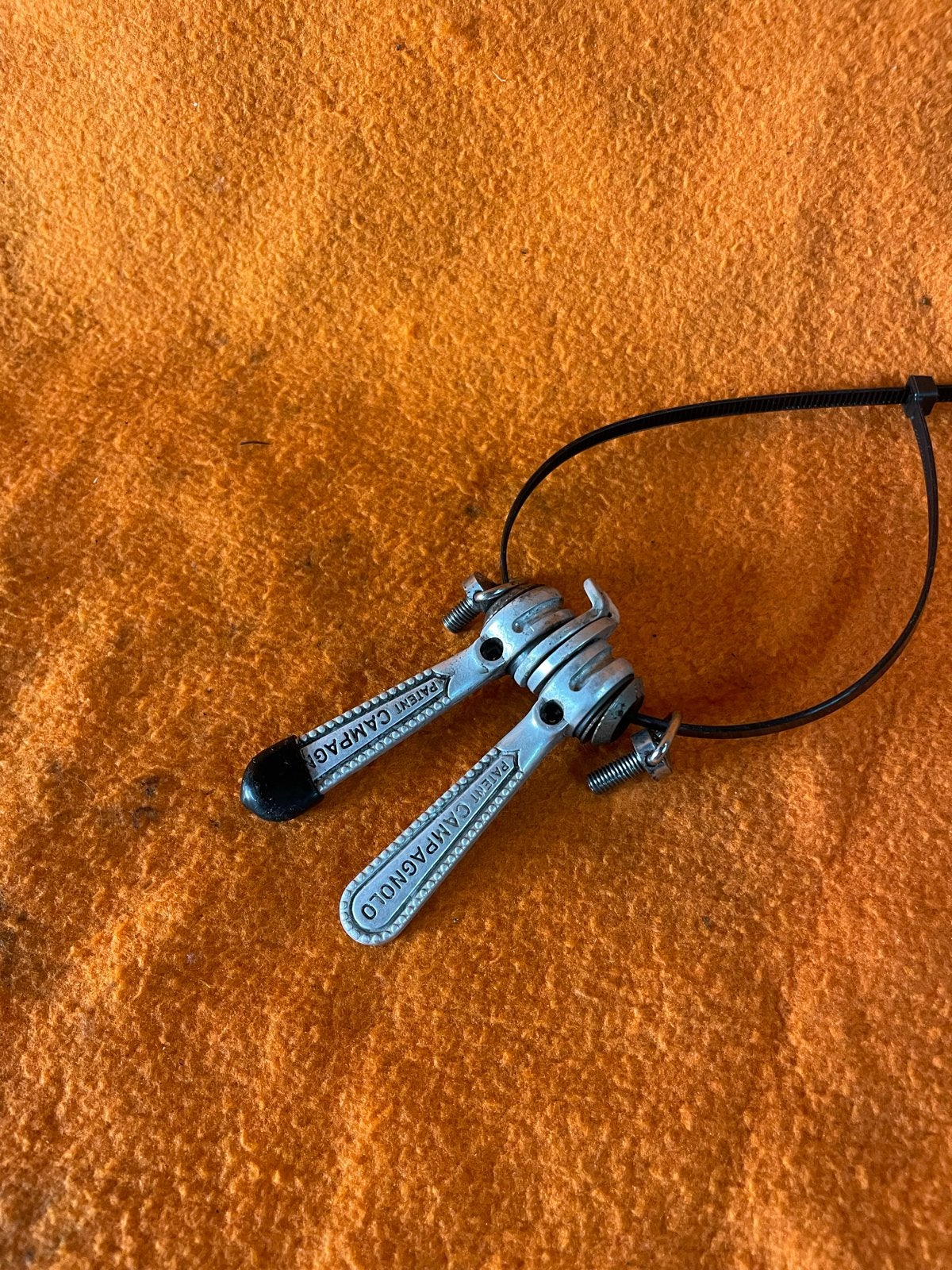 Campagnolo super record Shifters - Vintage racefiets, Gebruikt, Verzenden, Derailleur of Ketting, Aluminium