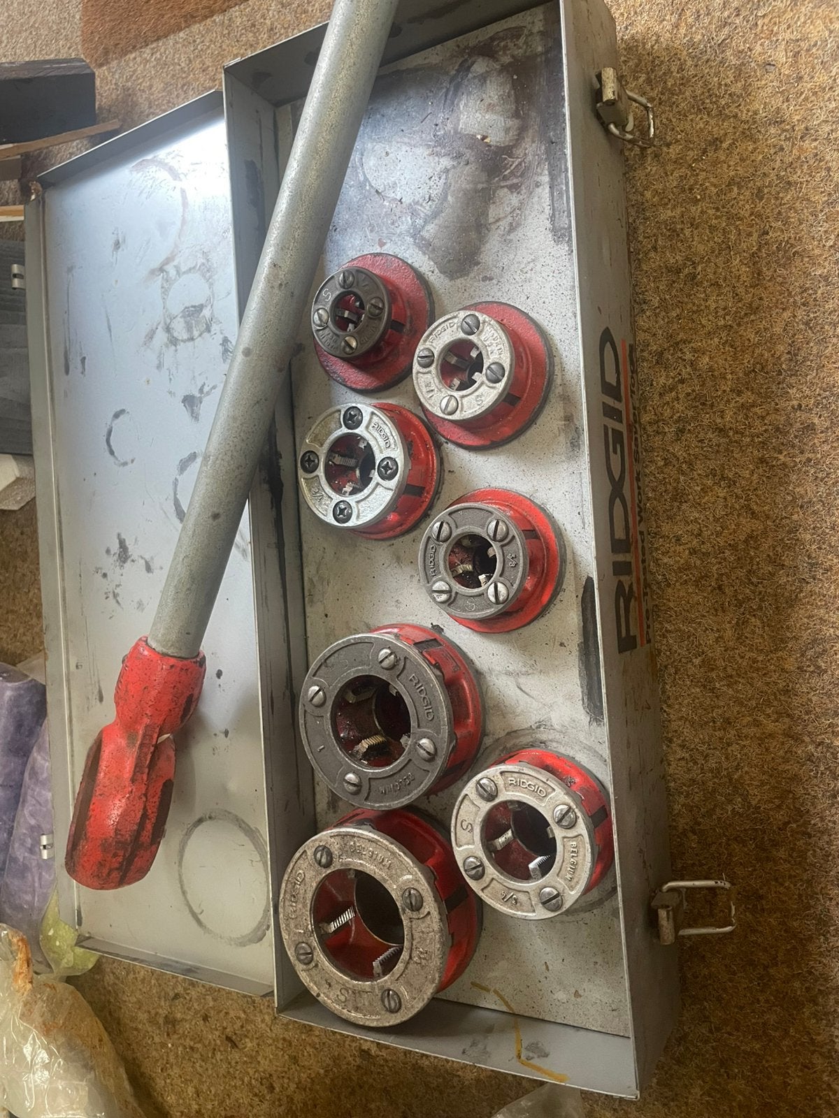 Ridgid draadsnijder set, Ophalen of Verzenden, Zo goed als nieuw, Overige typen