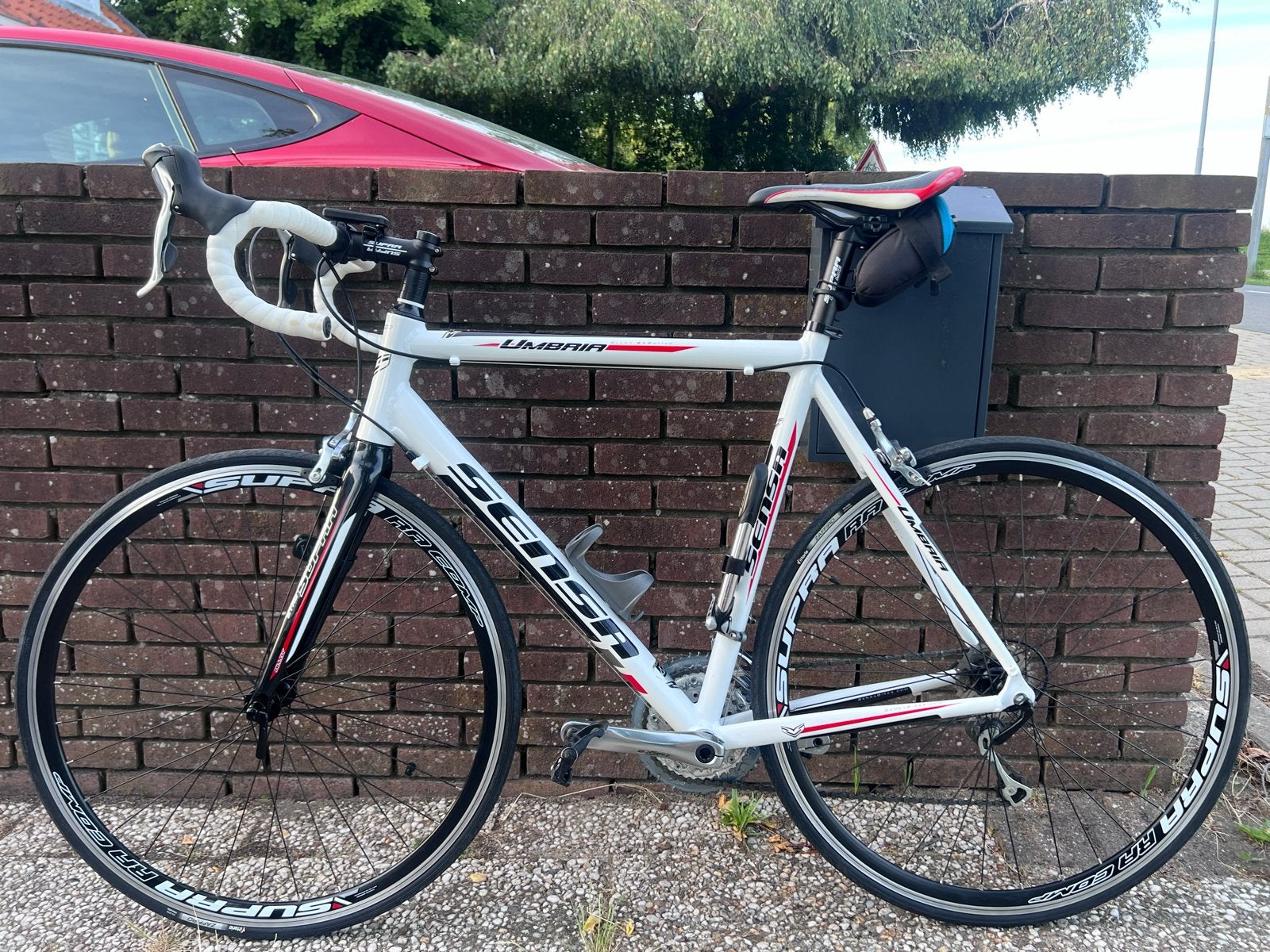Sensa Umbria racefiets - Shimano Tiagra - 58cm, 28 inch, Gebruikt, Aluminium, 15 tot 20 versnellingen