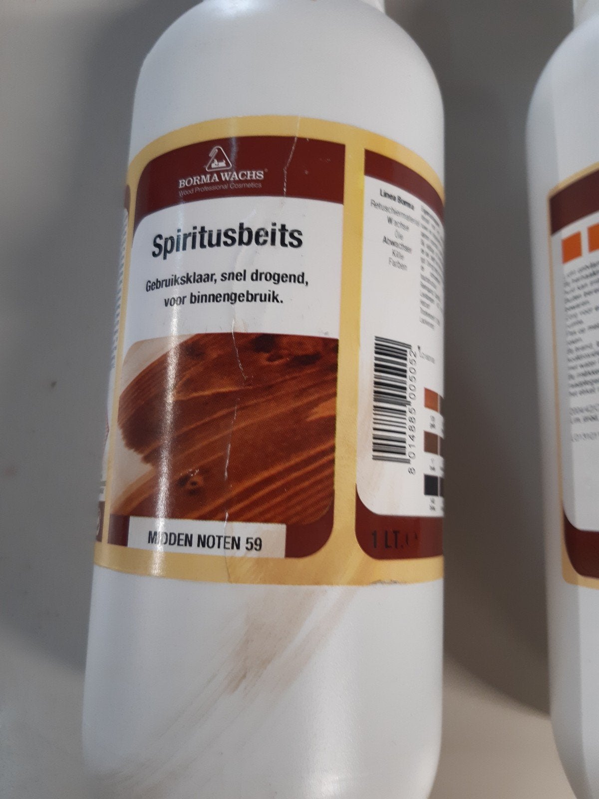 partij spiritusbeits van BORMA, donker kersen/midden noten, Doe-het-zelf en Verbouw, Ophalen of Verzenden