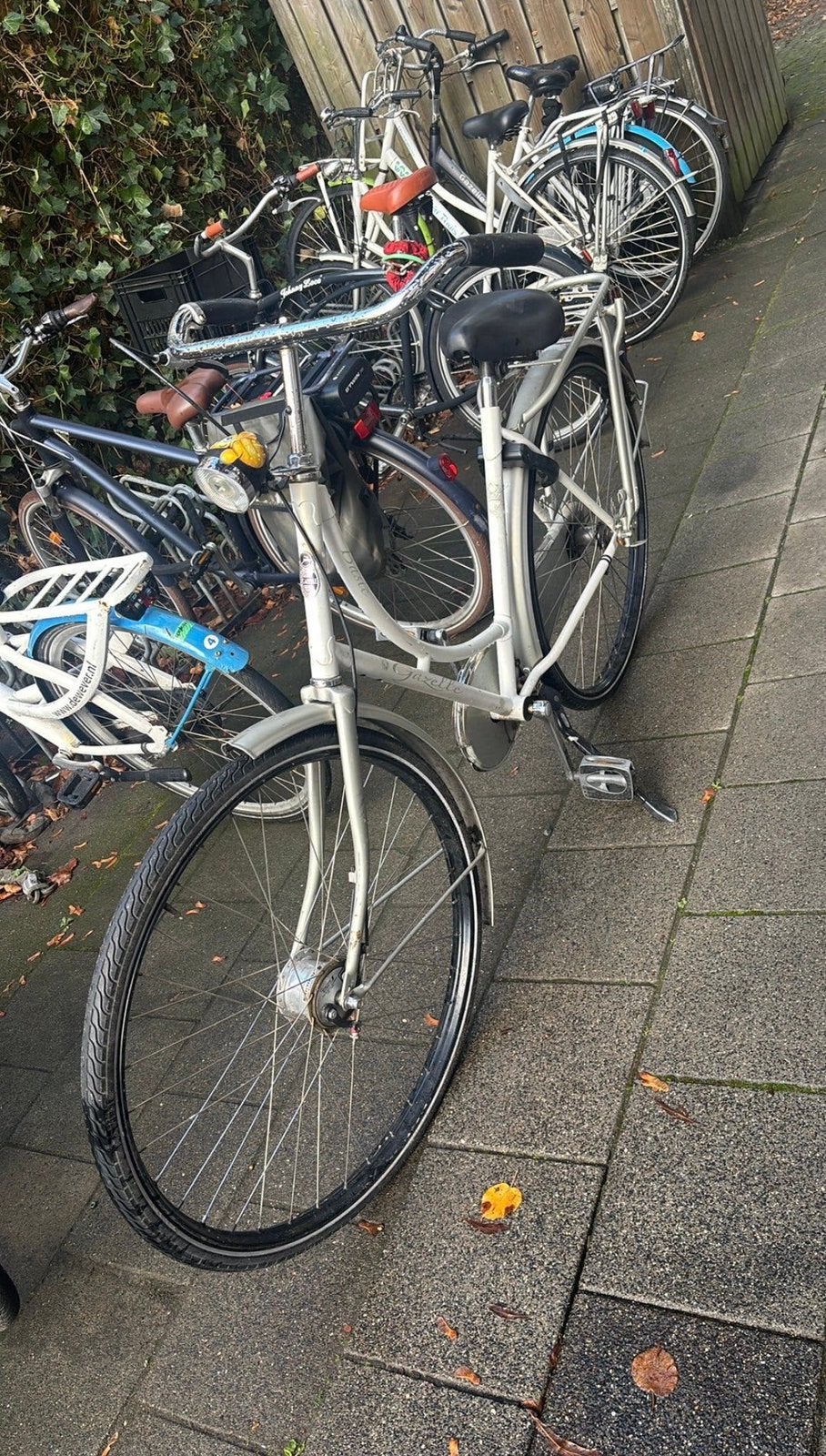 Gazelle omafiets 28inch wit, Fietsen en Brommers, Ophalen, Terugtraprem, 50 tot 53 cm, Handrem