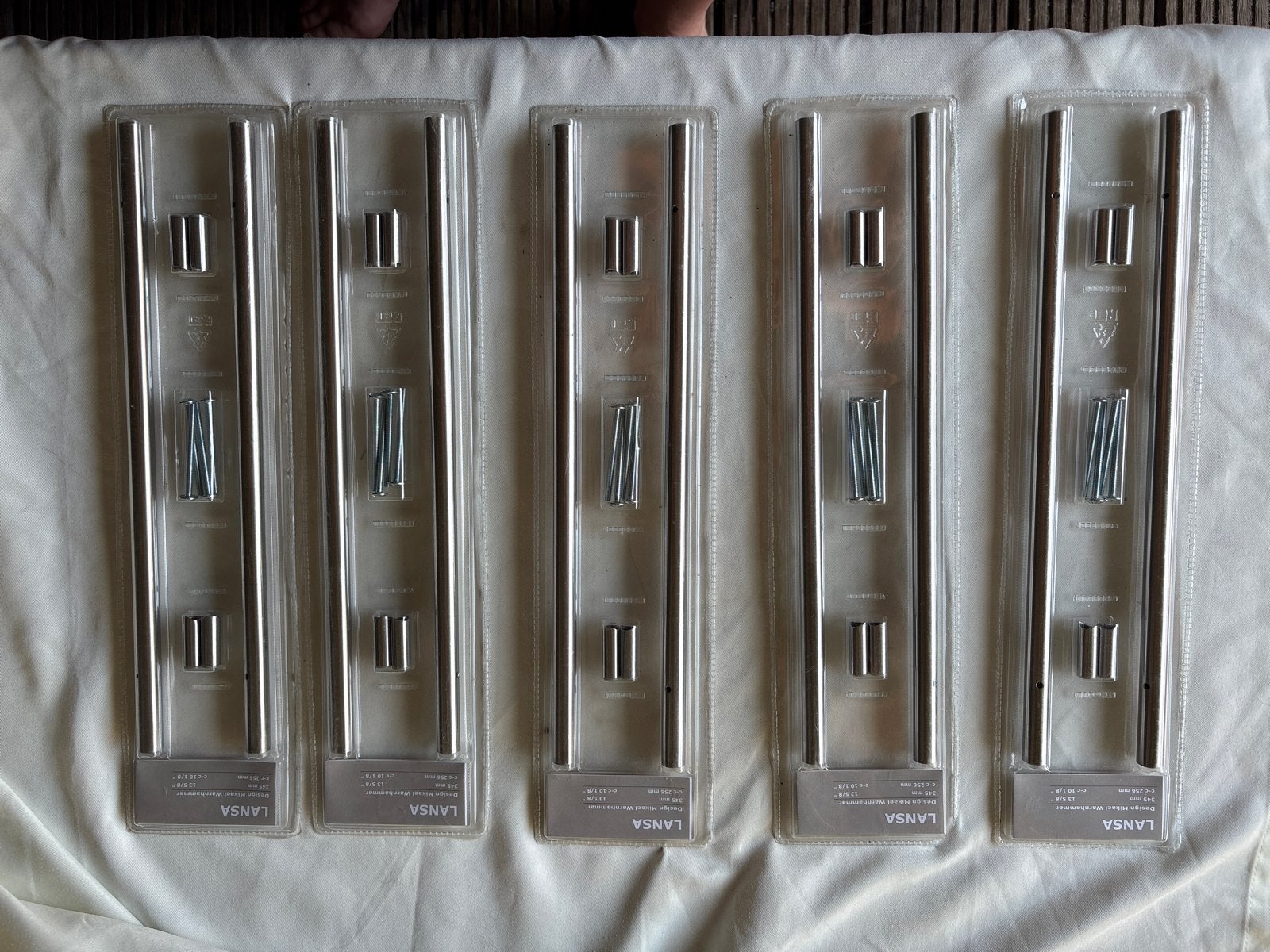 5x IKEA Lansa RVS Handgrepen Mikael Warnhammar 345mm Nieuw, Ophalen of Verzenden, Nieuw, Rvs, Overige typen