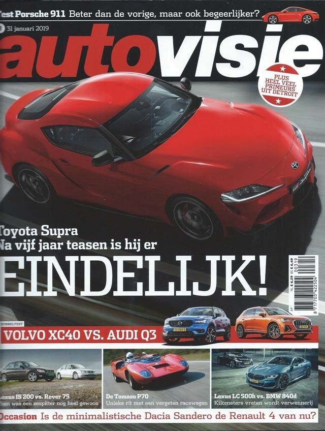 Autovisie 3 2019 : Audi Q3 - Volvo XC40 - Lexus IS200 - BMW, Ophalen of Verzenden, Gelezen, Algemeen
