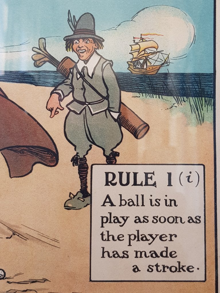 Mooie oude ingelijste reclame litho van Perrier uit Engeland, Antiek en Kunst, Met glas, Ophalen of Verzenden, Personages en Fantasiefiguren
