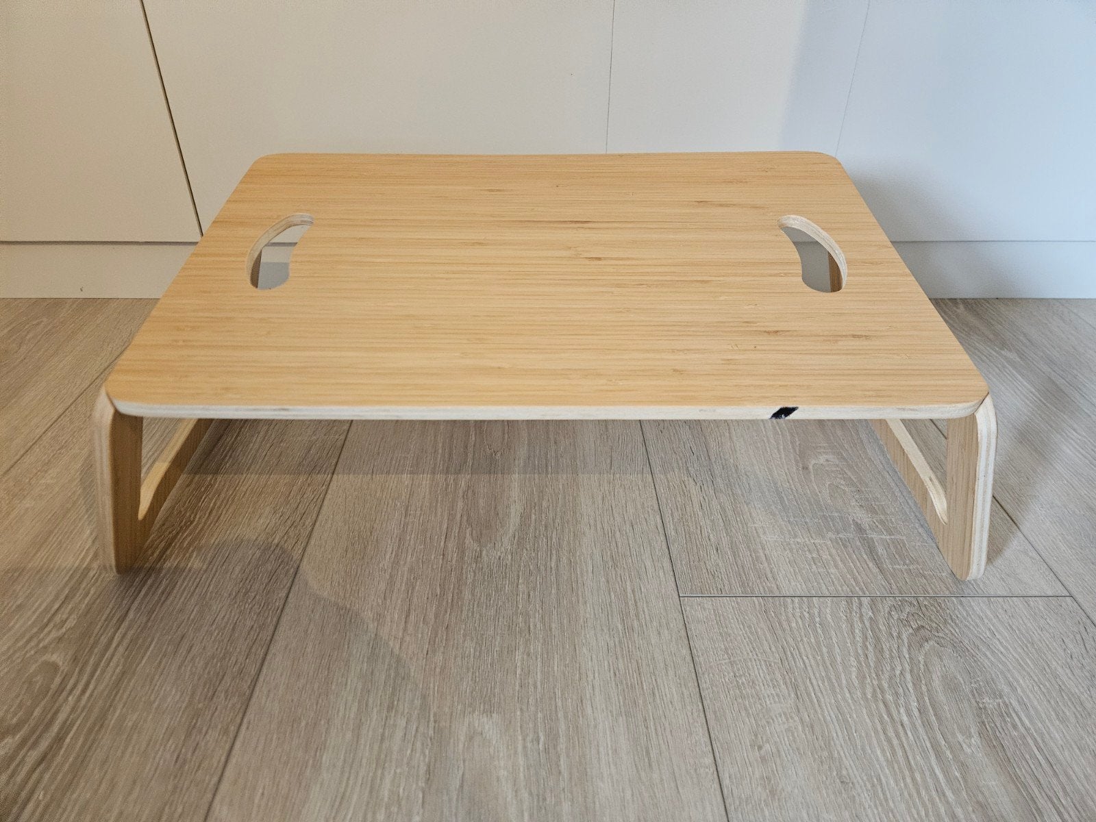Bamboe bedtafel/laptoptafel - Ikea, Ophalen of Verzenden, Zo goed als nieuw