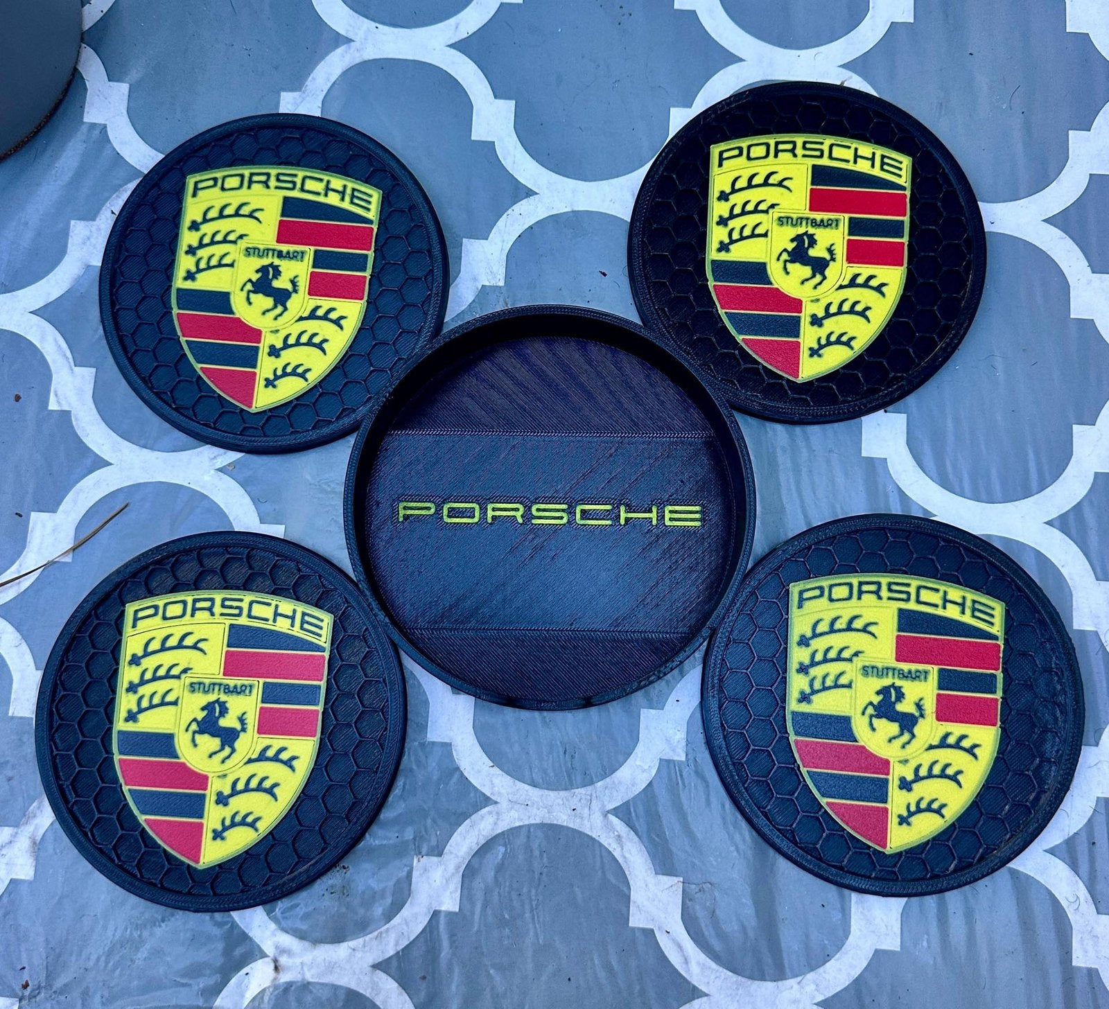 Onderzetters gepersonaliseerd eigen kleur, logo, (bier)merk, Glasonderzetter, Nieuw, Ophalen of Verzenden, Met houder