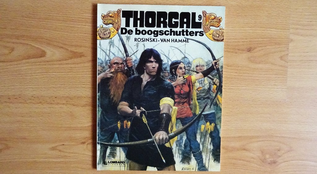 Thorgal 9, de boogschutters, 1e druk 1985, Boeken, Eén stripboek, Ophalen of Verzenden, Gelezen